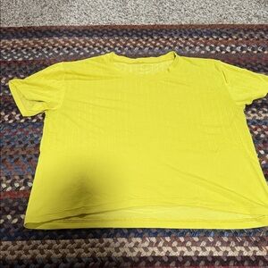 Lululemon Athletica Neon Yellow Tee